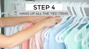 Organize closet by color