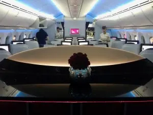 Qatar 787 configuration business class