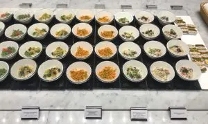 Food at the Doha Business Class Lounge