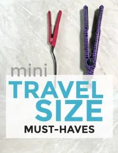 mini versions of products for travel girls