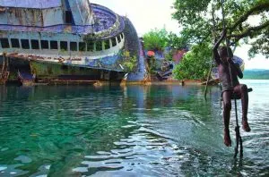 Roderick Bay Solomon Islands - shipwreck