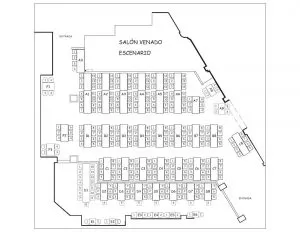 seating chart for mazatlan comedy club in the salon de venados