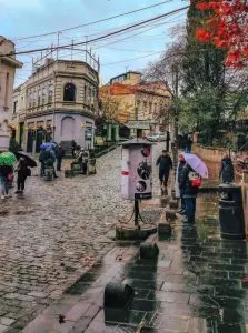 tourists in streets of Tbilisi, Georgia