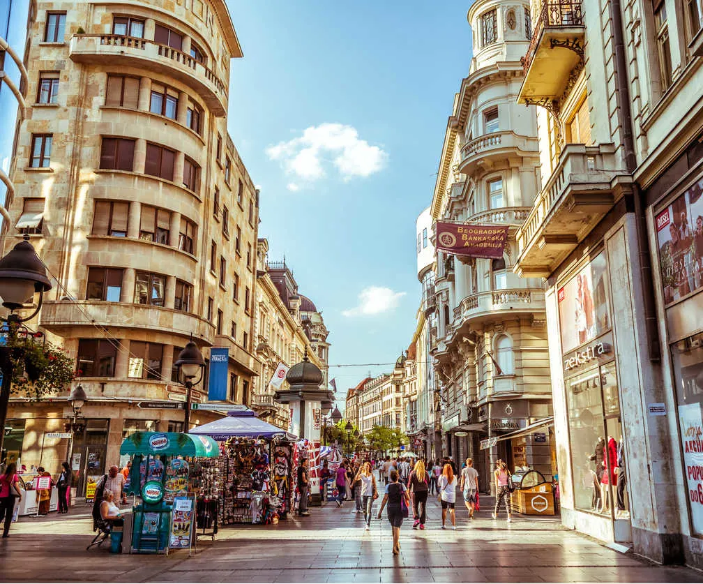 Downtown Belgrade Serbia