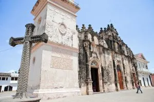 The Iglesia de la Merced, in Granada, Guatemala the oldest colonized city in Central America