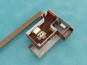 over water bungalow maldives