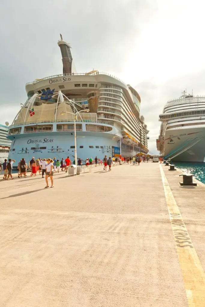 Royal Caribbean ship docked