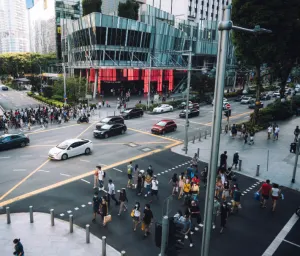singapore orchard crossing busy masks