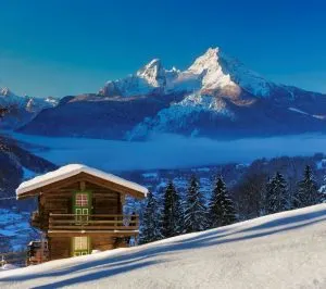 winter scene in German alps