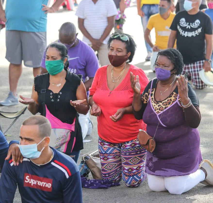 Cubans Praying During Covid-19