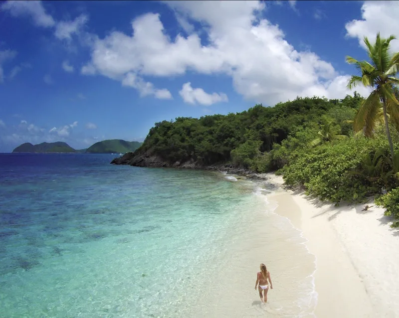 tourist beach United States Virgin Islands