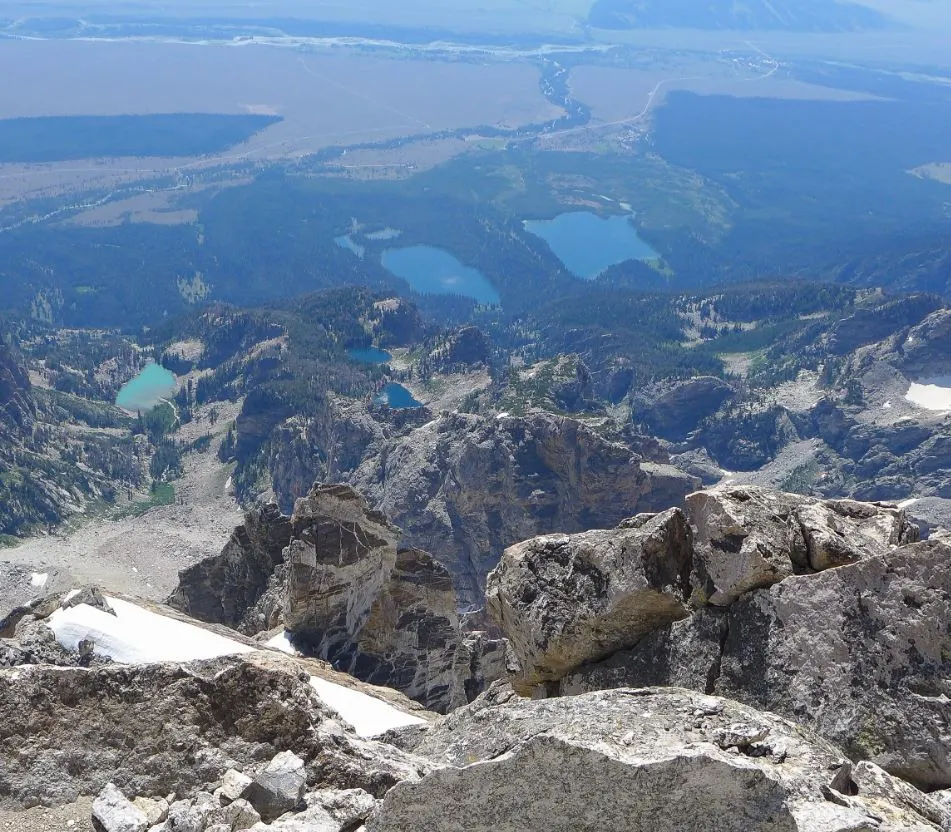 View from top of mountains