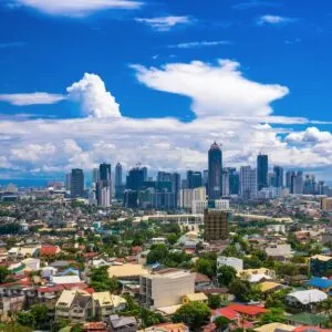 Aerial View Of The Manila Cityscape, Philippines, Southeast Asia