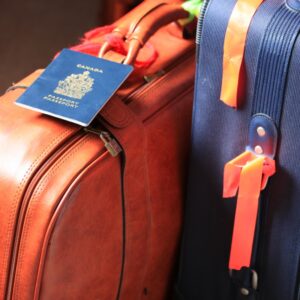 Canadian Passport And Luggage