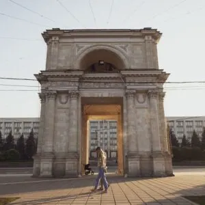 Arcul De Triumf In Chisinau, Moldova, Eastern Europe