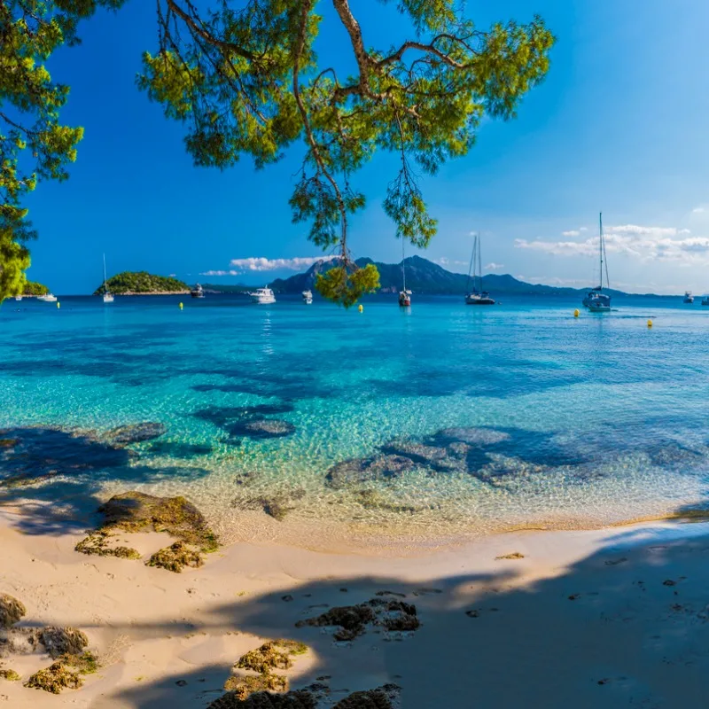 Formentor Beach, Island Of Palma, Balearic Islands, Spain, Mediterranean Sea