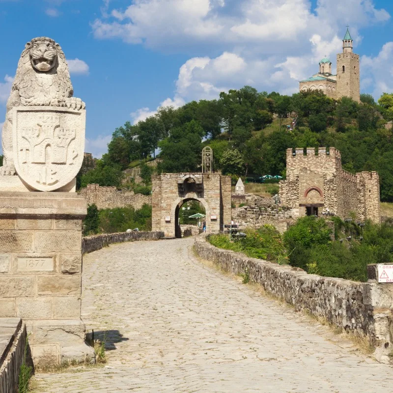 Main Entrance To Tsarevets Fortress In Veliko Tarnovo, Bulgaria