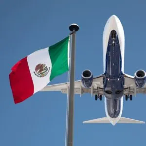 Plane Flying In Mexico