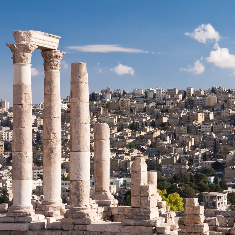 Roman Temple Of Hercules In The Amman Citadel, Amman, Jordan