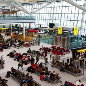 busy london heathrow