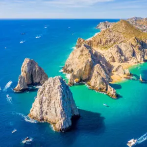 Aerial View Of Los Cabos, Baja California, Pacific Coast, Mexico