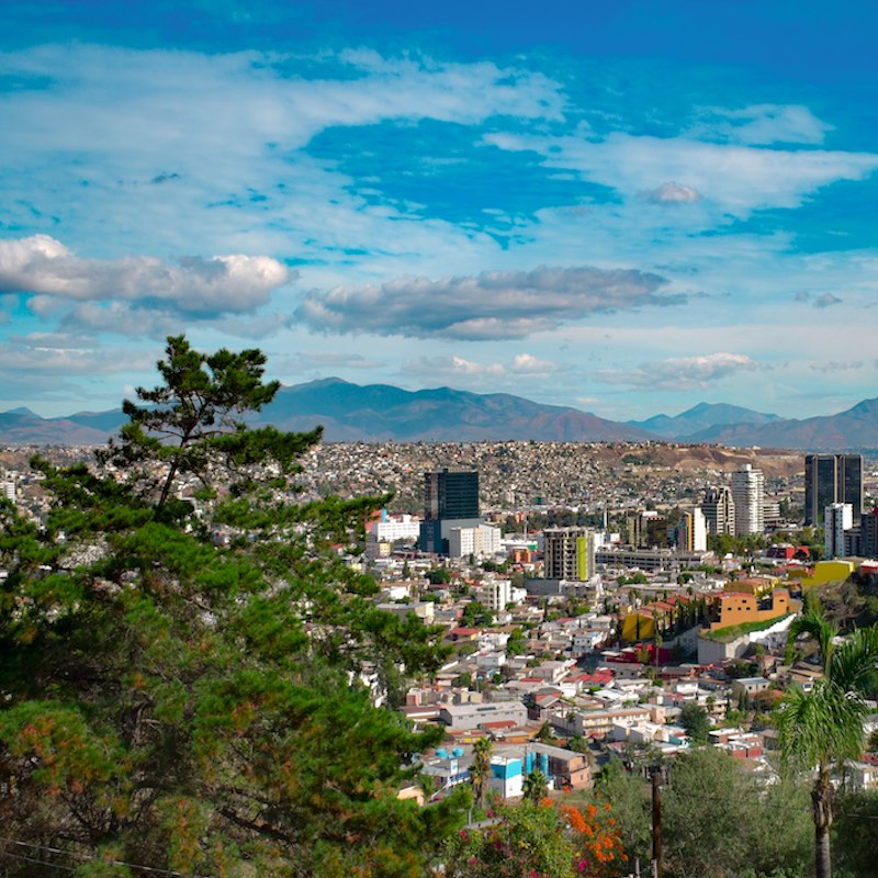 Tijuana Mexico city skyline views