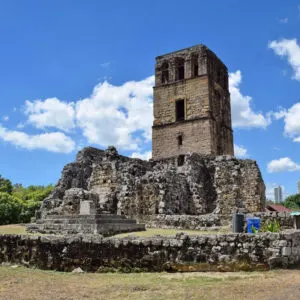 Old Historical Monument In Panama, Central America