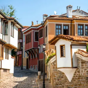 Bulgarian Revivalist Architecture In Old Town Plovdiv, Plovdiv, Bulgaria, Southeastern Europe, Balkans
