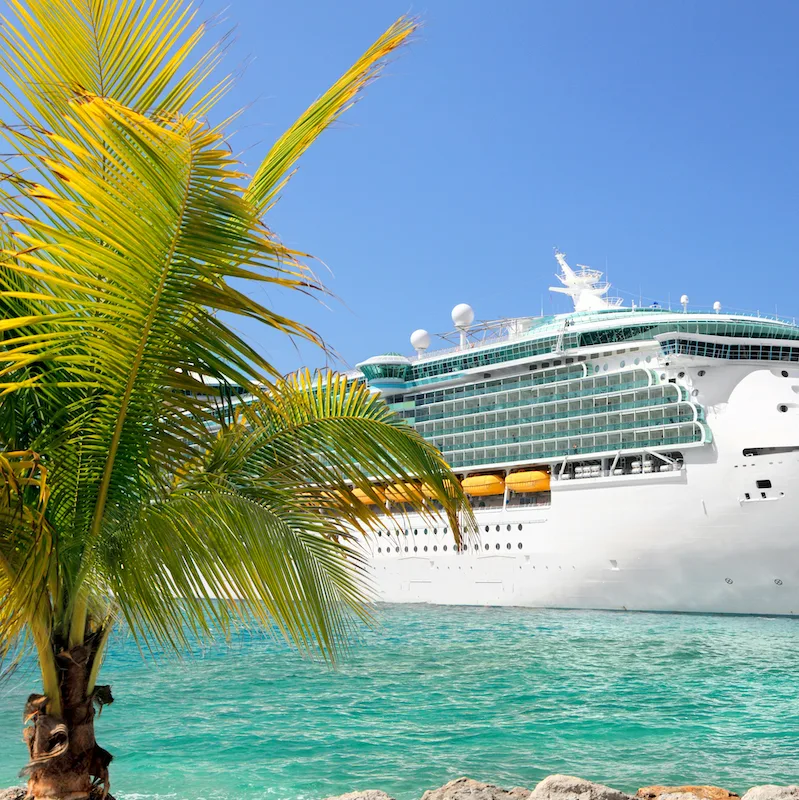 Cruise Liner on ocean