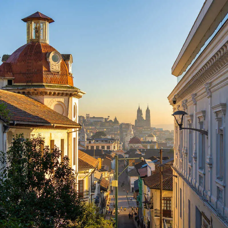 Skyline Of Quito, Capital Of Ecuador, South America