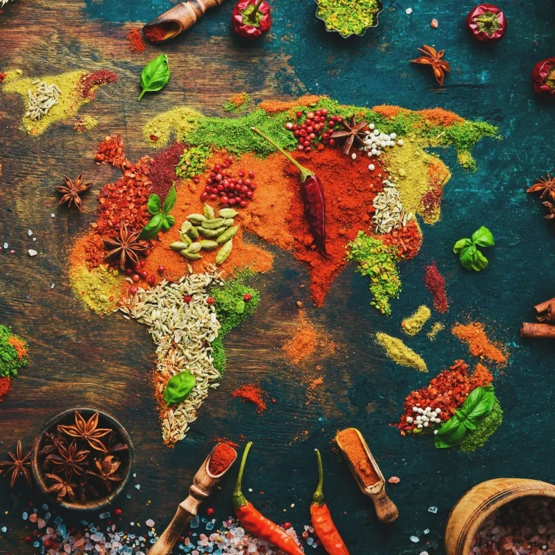 Spices and herbs around the world_800