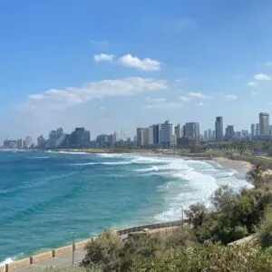 Tel Aviv Skyline Seen From Jaffa Old Town, Tel Aviv-Yafo, Israel