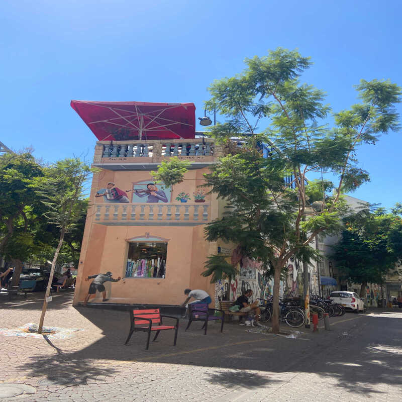 Trendy Streets Of city Tel Aviv, Israel