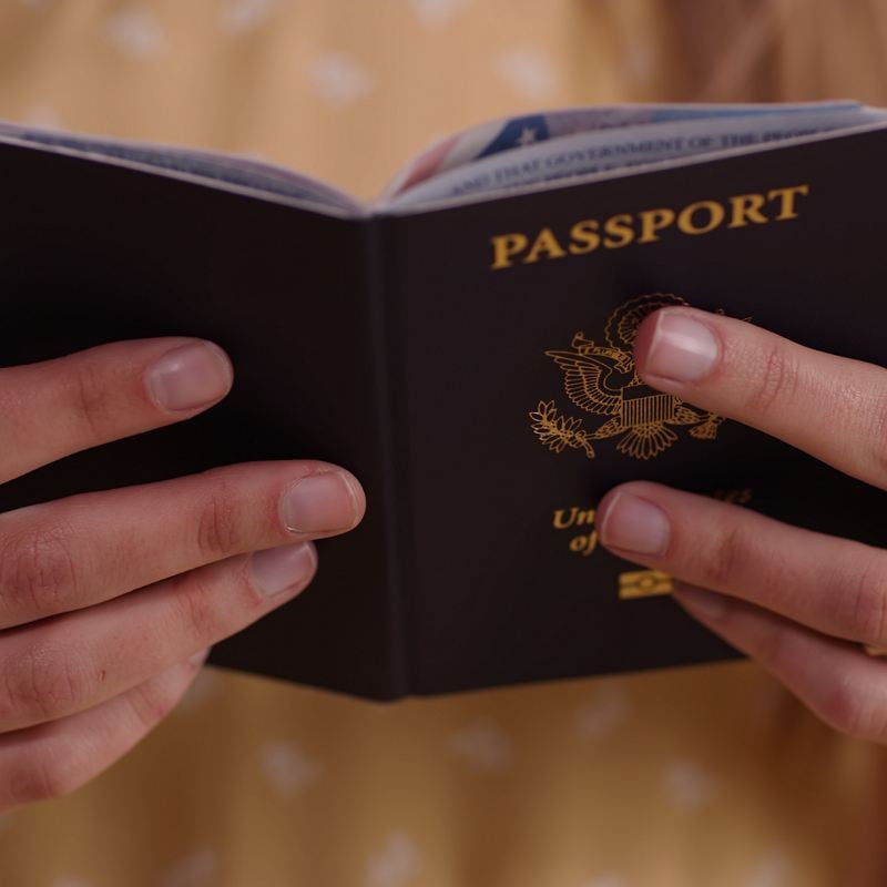 traveler open passport