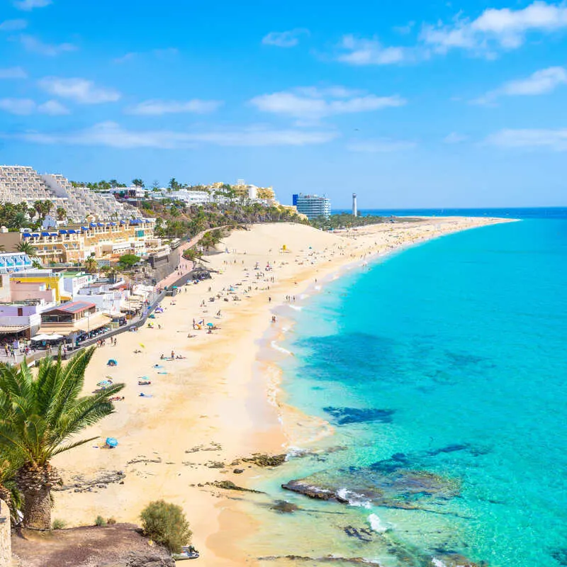 Long Beach in Fuerteventura Canary Islands