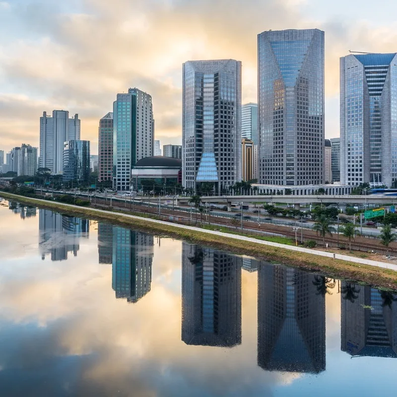 Skyline Of Sao Paulo, Brazil
