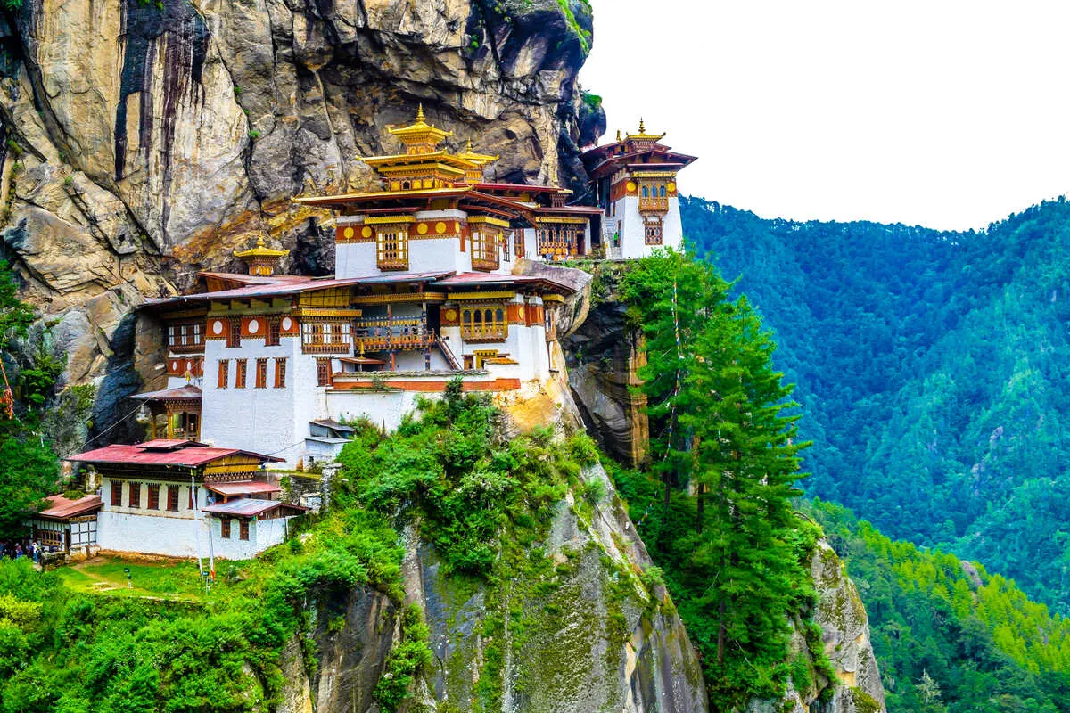 Taktshang Goembatigers Temple In Bhutan, South Asia