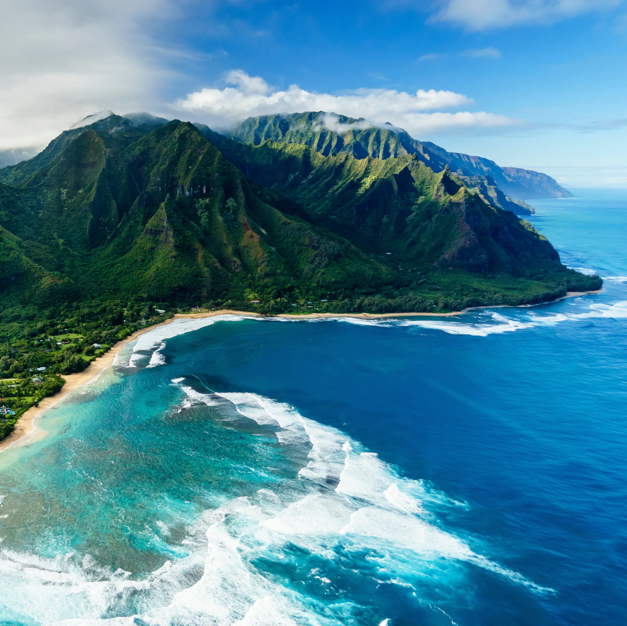 Napali,Coast,On,Kauai,,Hawaii, vacation destination concept