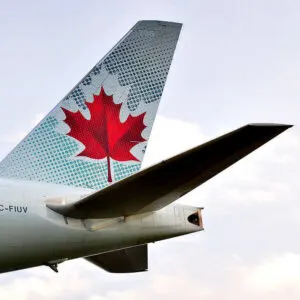 Tailplane Of An Air Canada Aircraft