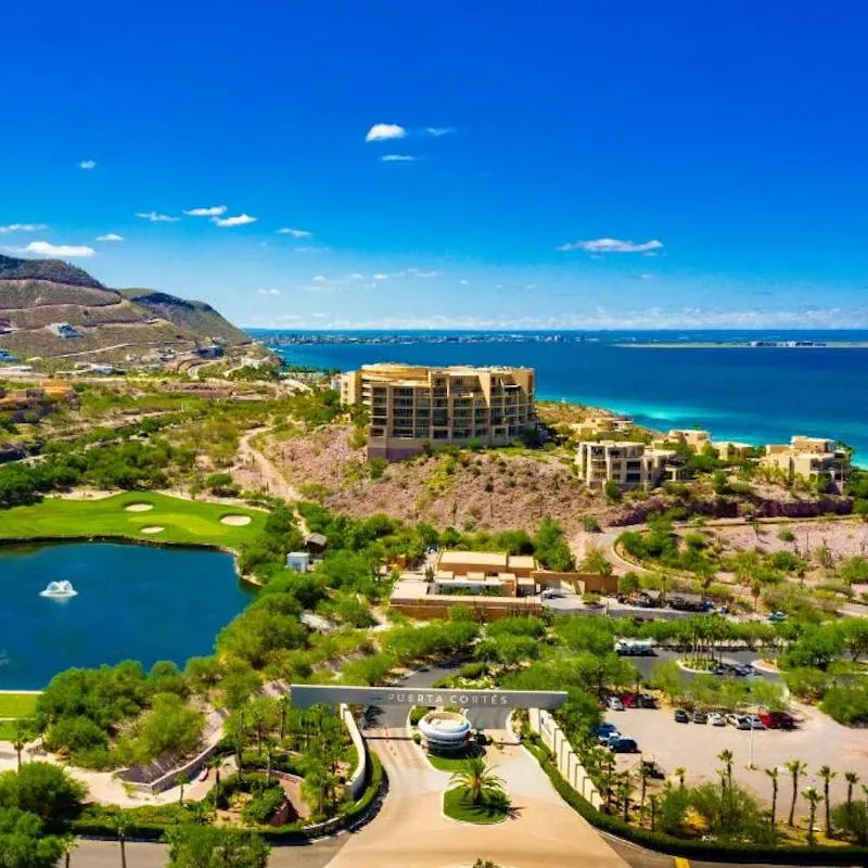 Aerial view of the Puerta Cortes Resort