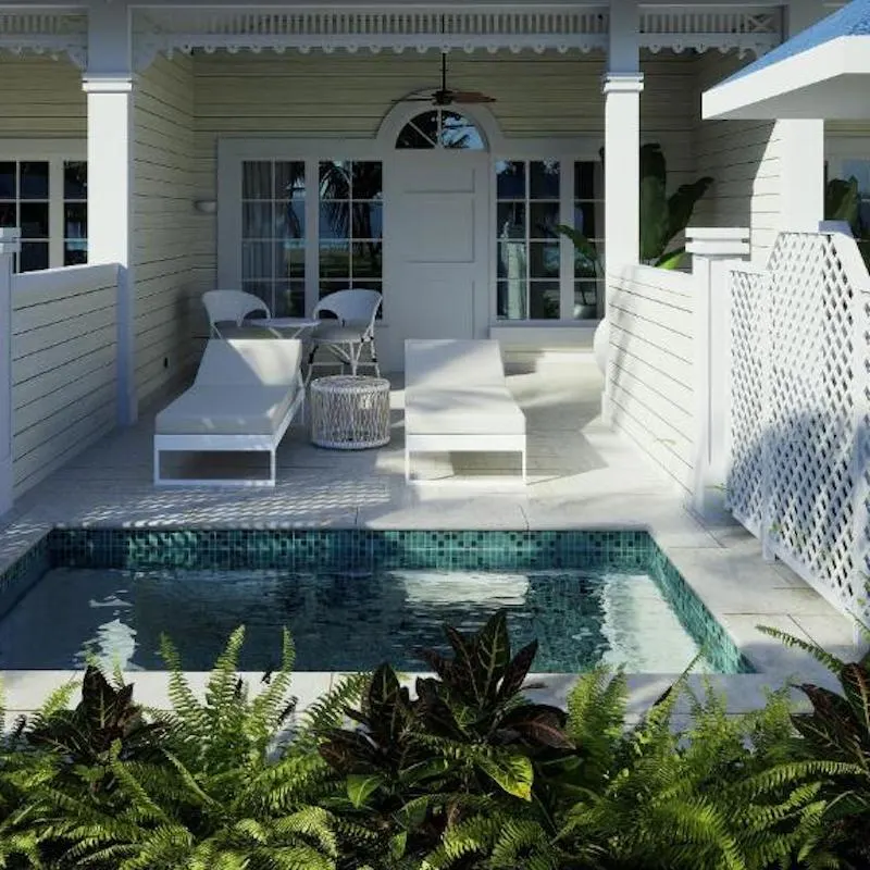 Suite plunge pool in Cayo Levantado Resort