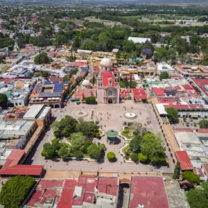 Aerial View Of Tequisquiapan, State Of Queretaro, Mexico City, Latin America