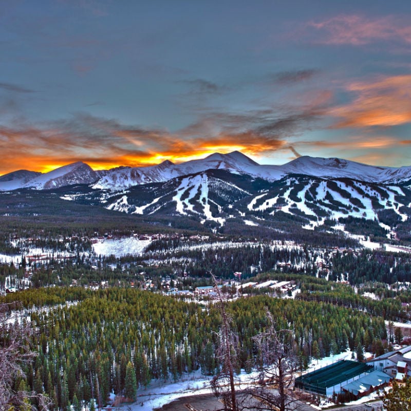 The mountains in Breckenridge colorado
