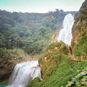 A beautiful waterfall in Comitan de Dominguez Mexico