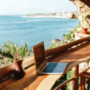 Laptop at Beach