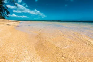 A flat water beach in Rio Grande, Puerto Rico.