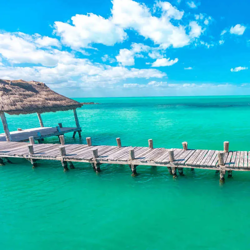 Isla Contoy, An Unhabited Island Off The Coast Of The Mayan Riviera In Mexico