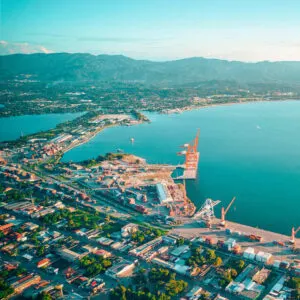 Aerial View Of North Honduras, On The Caribbean Sea, Central America