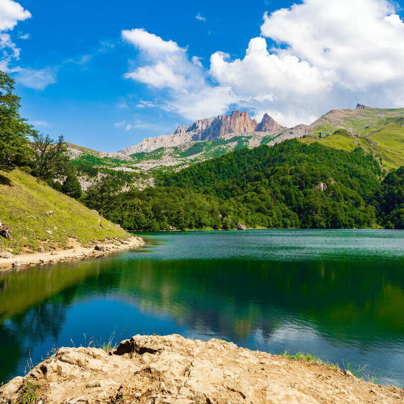 Lake Maralgol In Azerbaijan, Caucasus Region