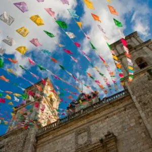Church of San Servacio ( Saint Servatius) in Valladolid, Yucatan, Mexico